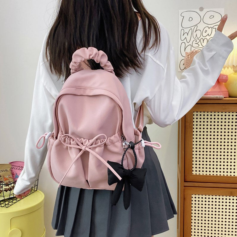 Fashionable backpack with playful details LoungeYard — product view 3