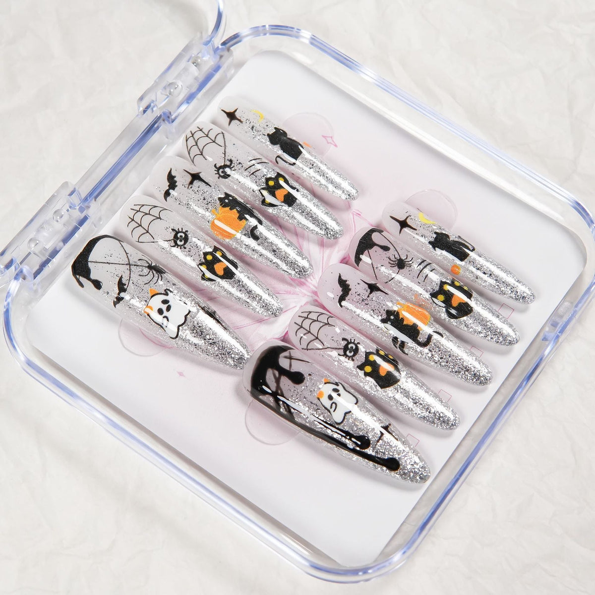 Glittery Halloween-Themed Press-On Nails — product view 2