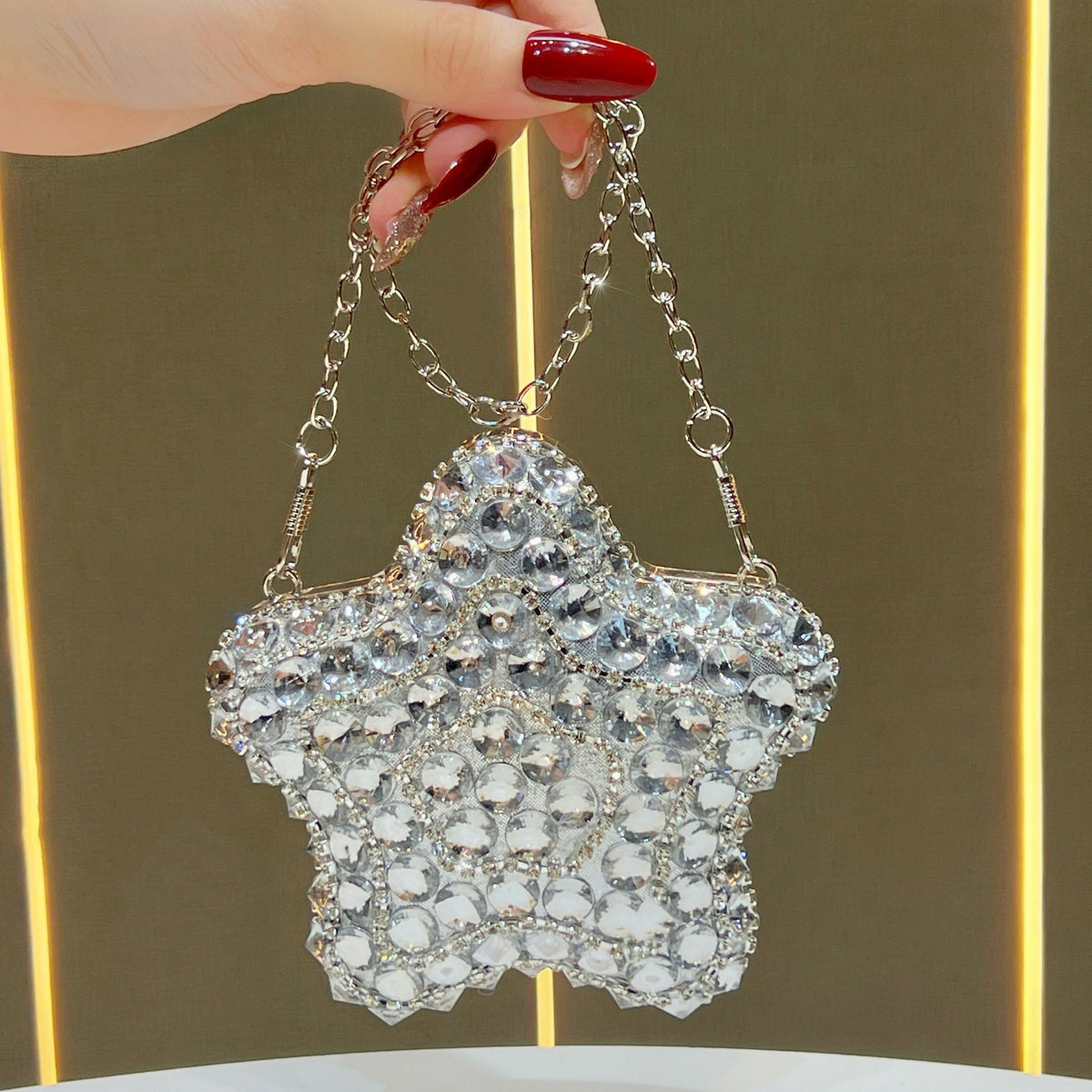 Star-Shaped Crystal Evening Handbag — product view 2