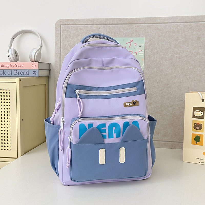 Cute Cat-Themed Backpack — product view 1