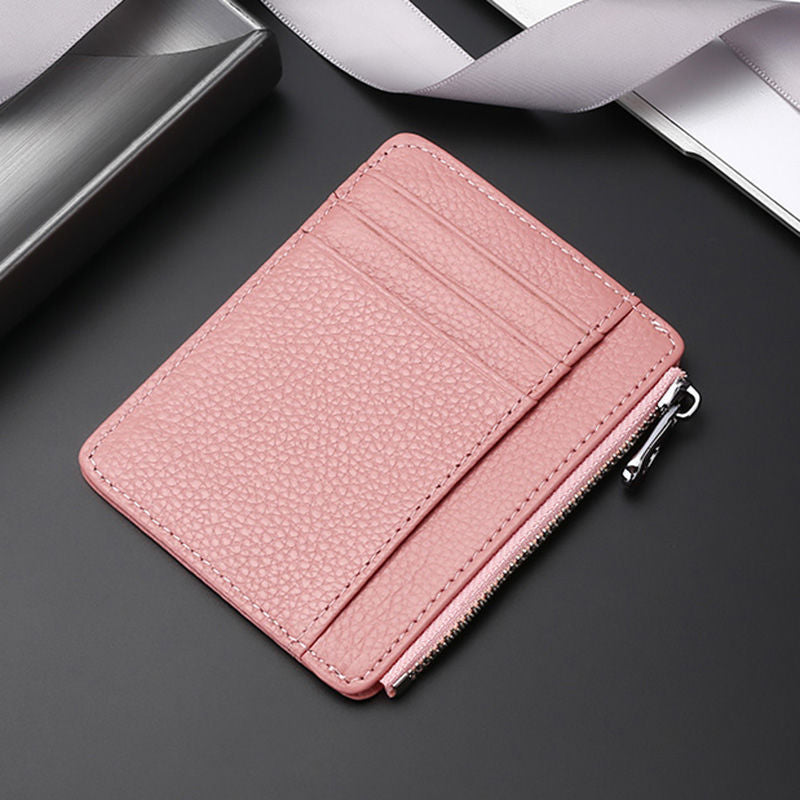 Luxury Leather Zippered Card Holder LoungeYard — product view 7