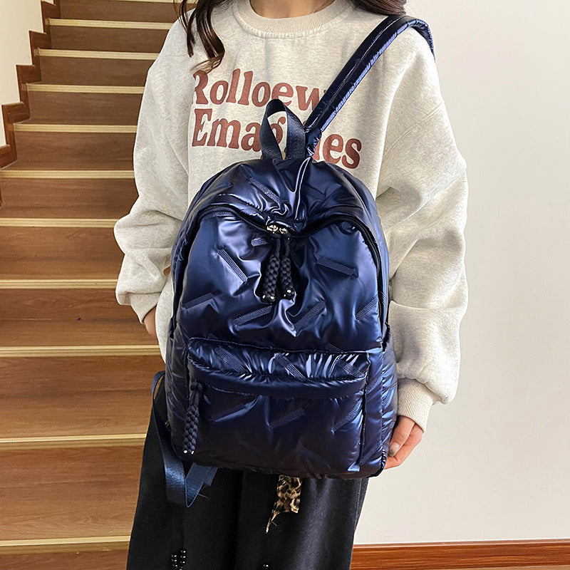 Stylish Quilted Backpack LoungeYard — product view 2