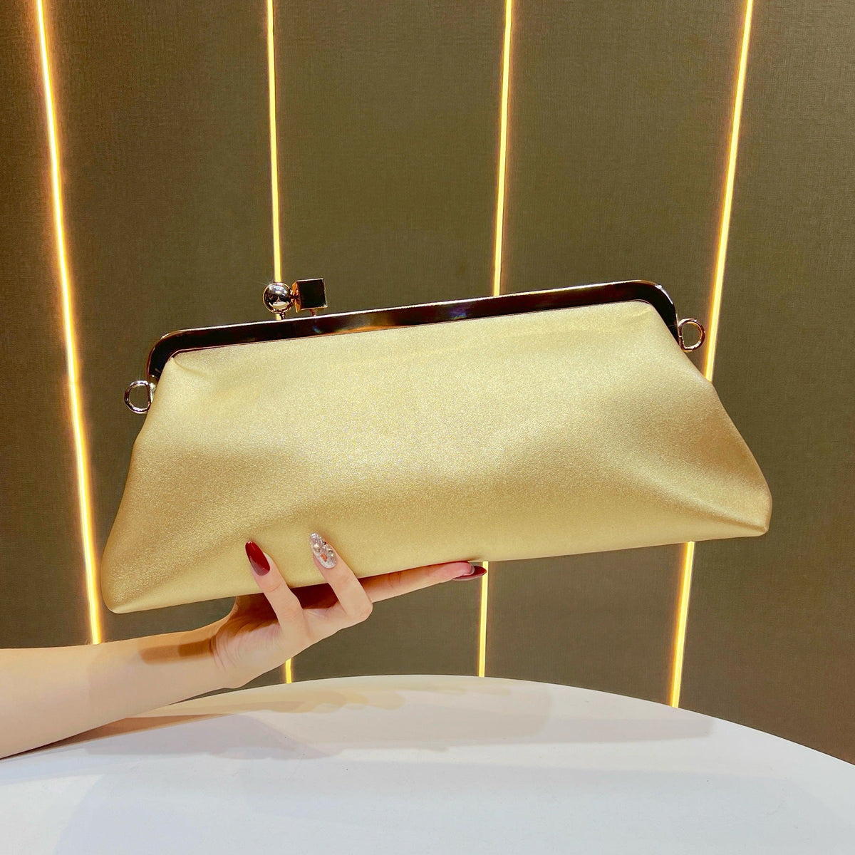Stylish Satin Evening Clutch — product view 3