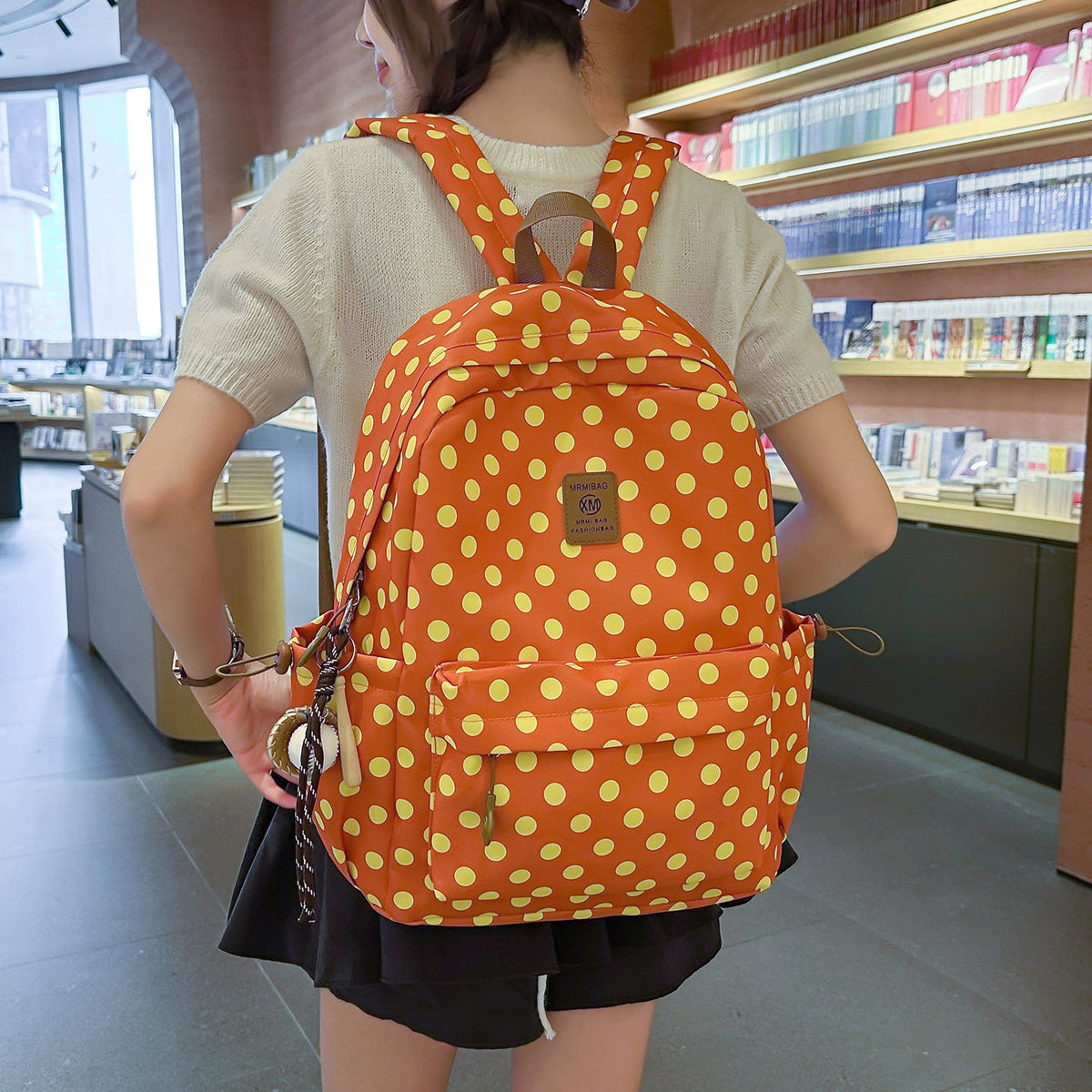 Fun Polka Dot Backpack LoungeYard 1791205579 — product view 3