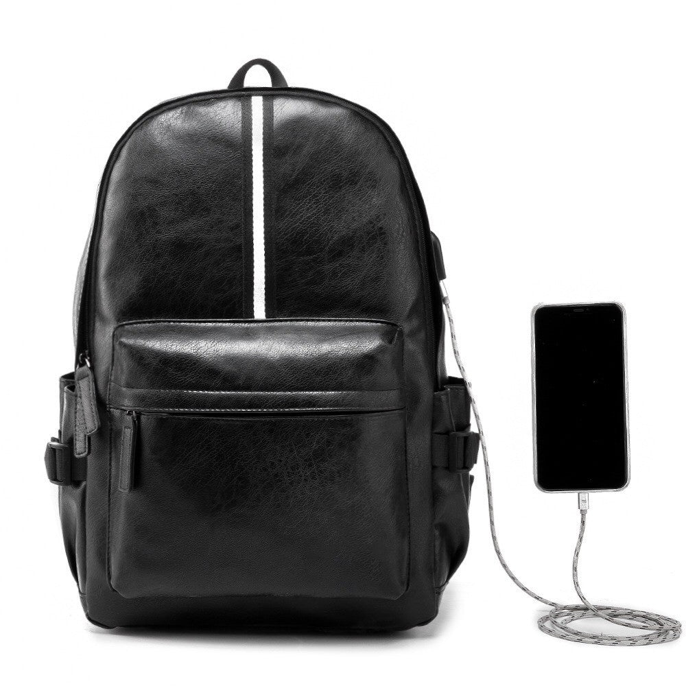 Stylish backpack with USB port LoungeYard — product view 6