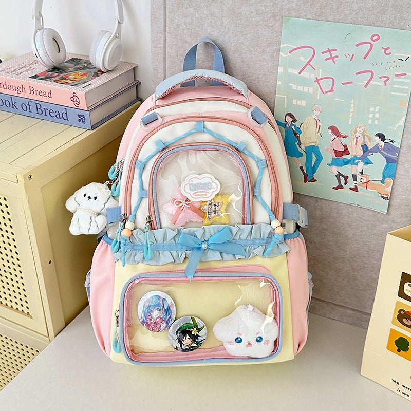 Multi-Functional Clear Front Backpack LoungeYard — product view 6