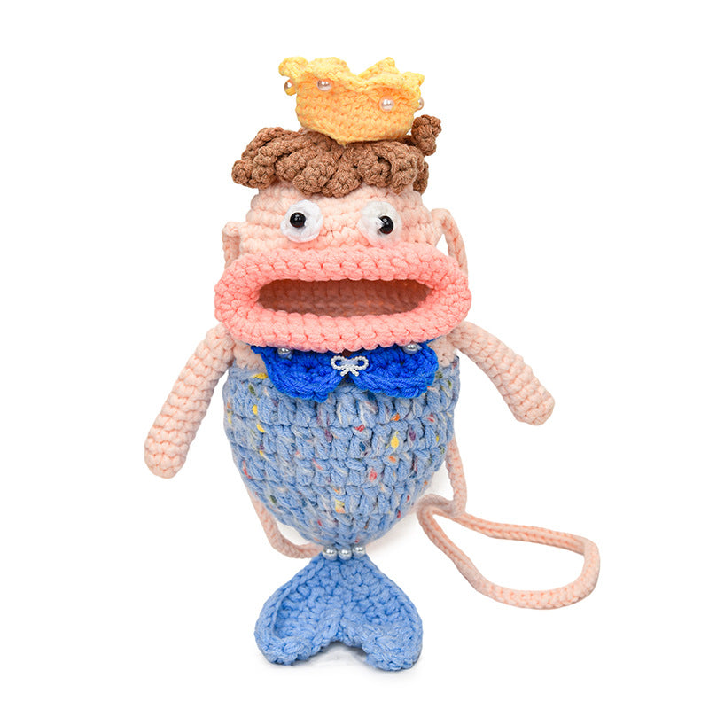 Cute Fish-Shaped Crochet Mini Crossbody Bag — product view 2