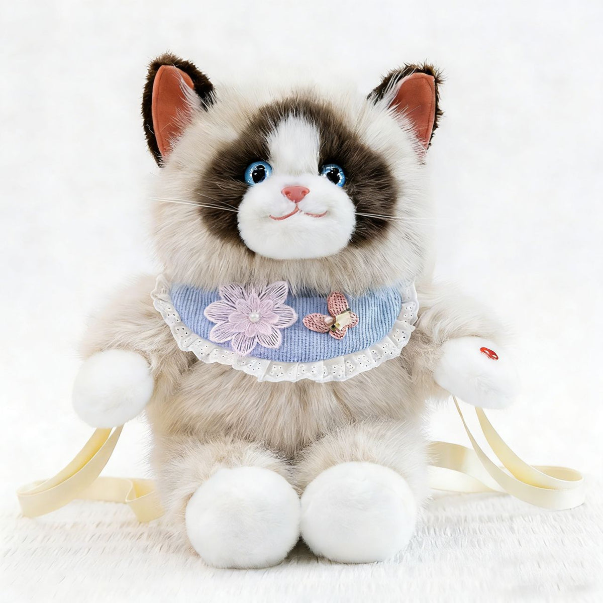 Plush Cat-Themed Backpack LoungeYard — product view 2