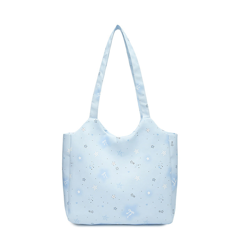 Star-Patterned Reusable Shopping Tote — product view 3