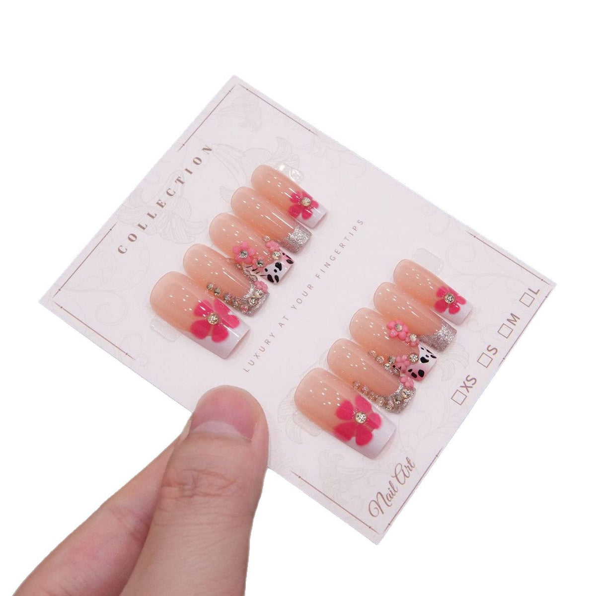 Luxury Floral Press-On Nail Enhancements — product view 5