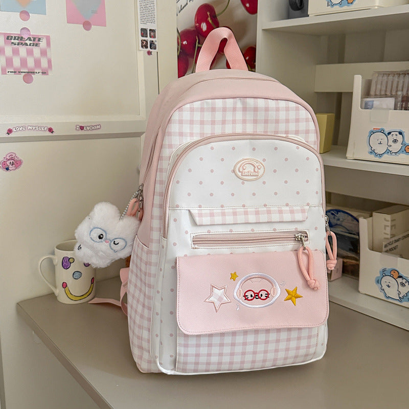 Cute Patterned School Backpack — product view 1