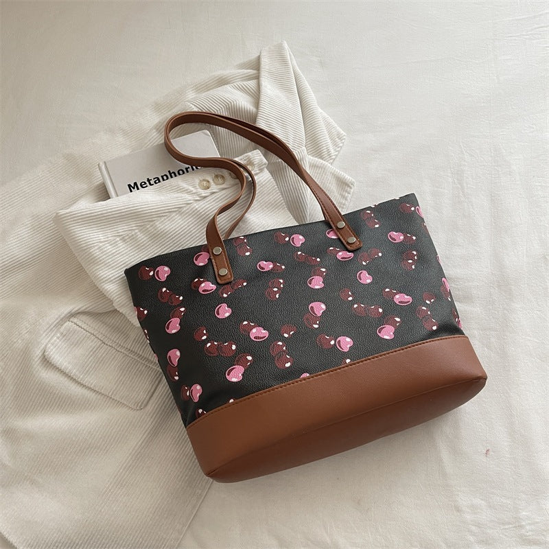 Playful Printed Canvas Tote Bag LoungeYard — product view 7