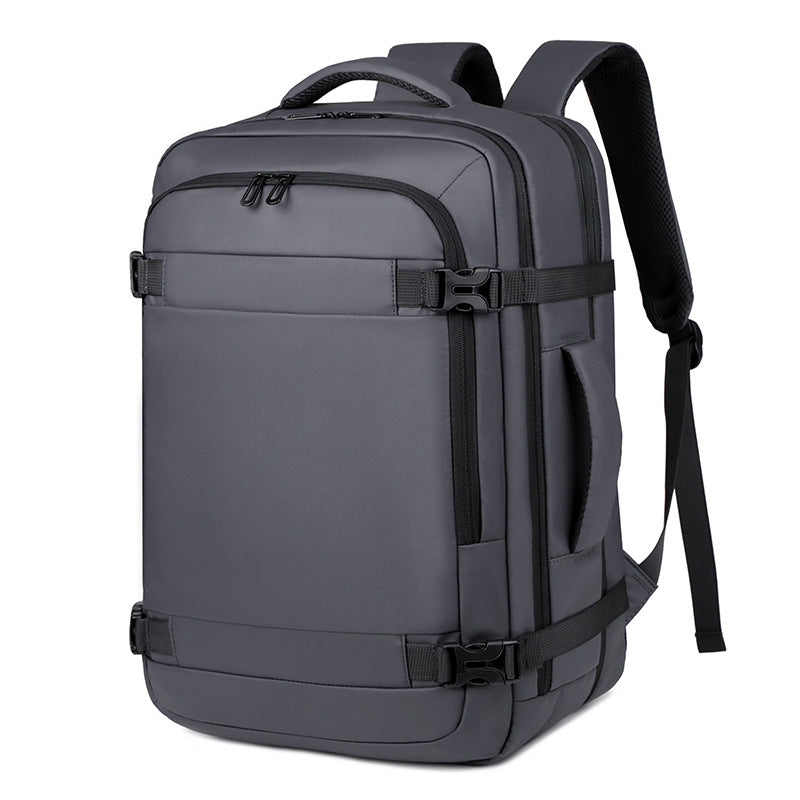 Multifunctional backpack with expandable storage and ergonomic shoulder straps LoungeYard — product view 6