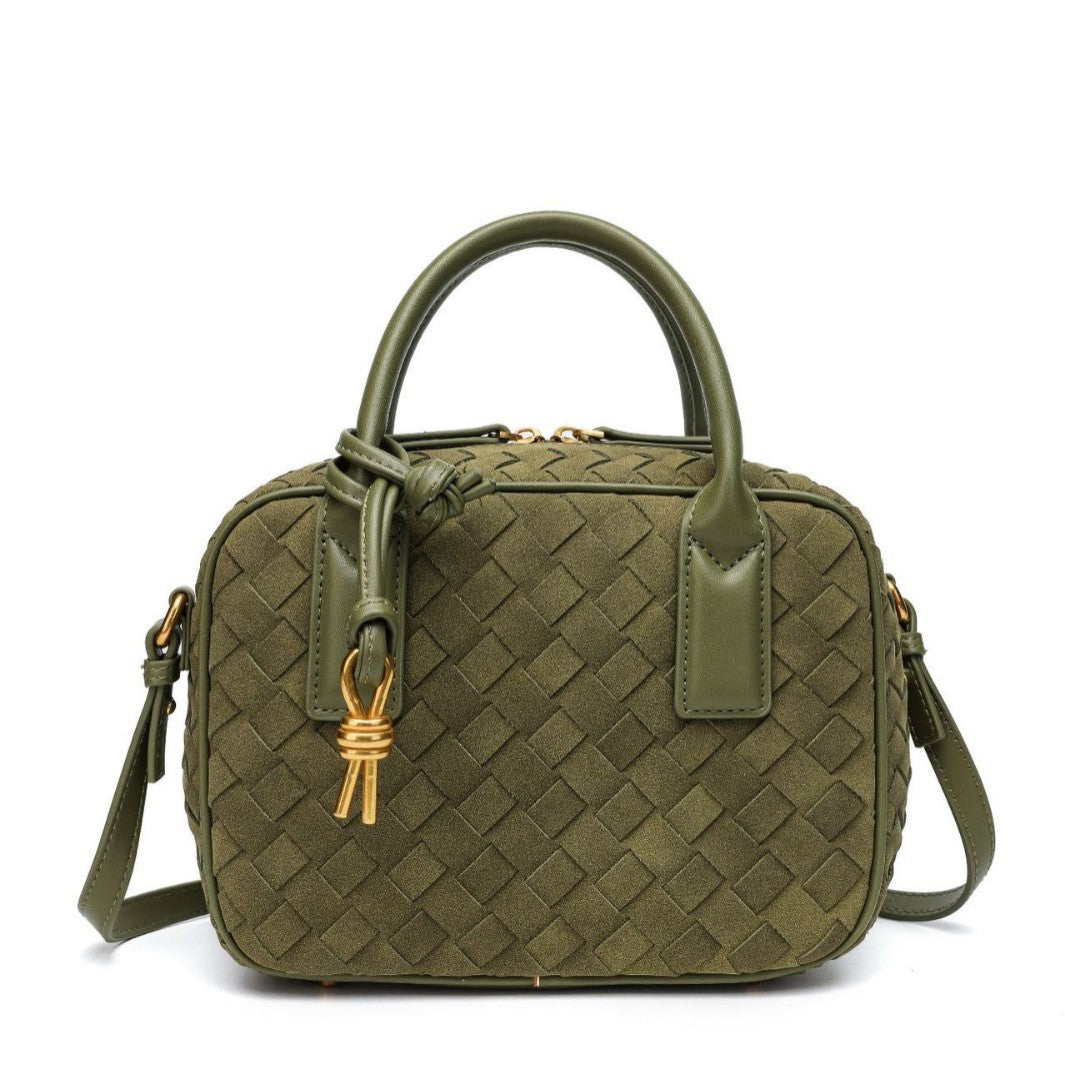 Textured Leather Boutique Handbag LoungeYard — product view 3