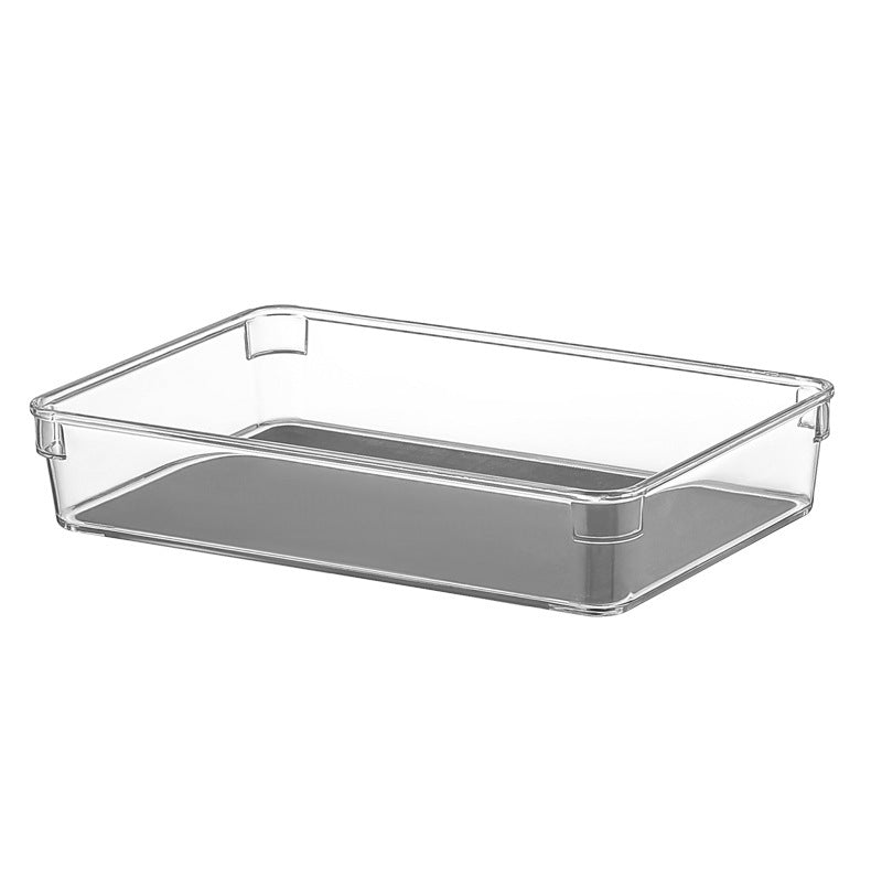 Narrow acrylic storage container for refrigerator door and drawers — product view 3