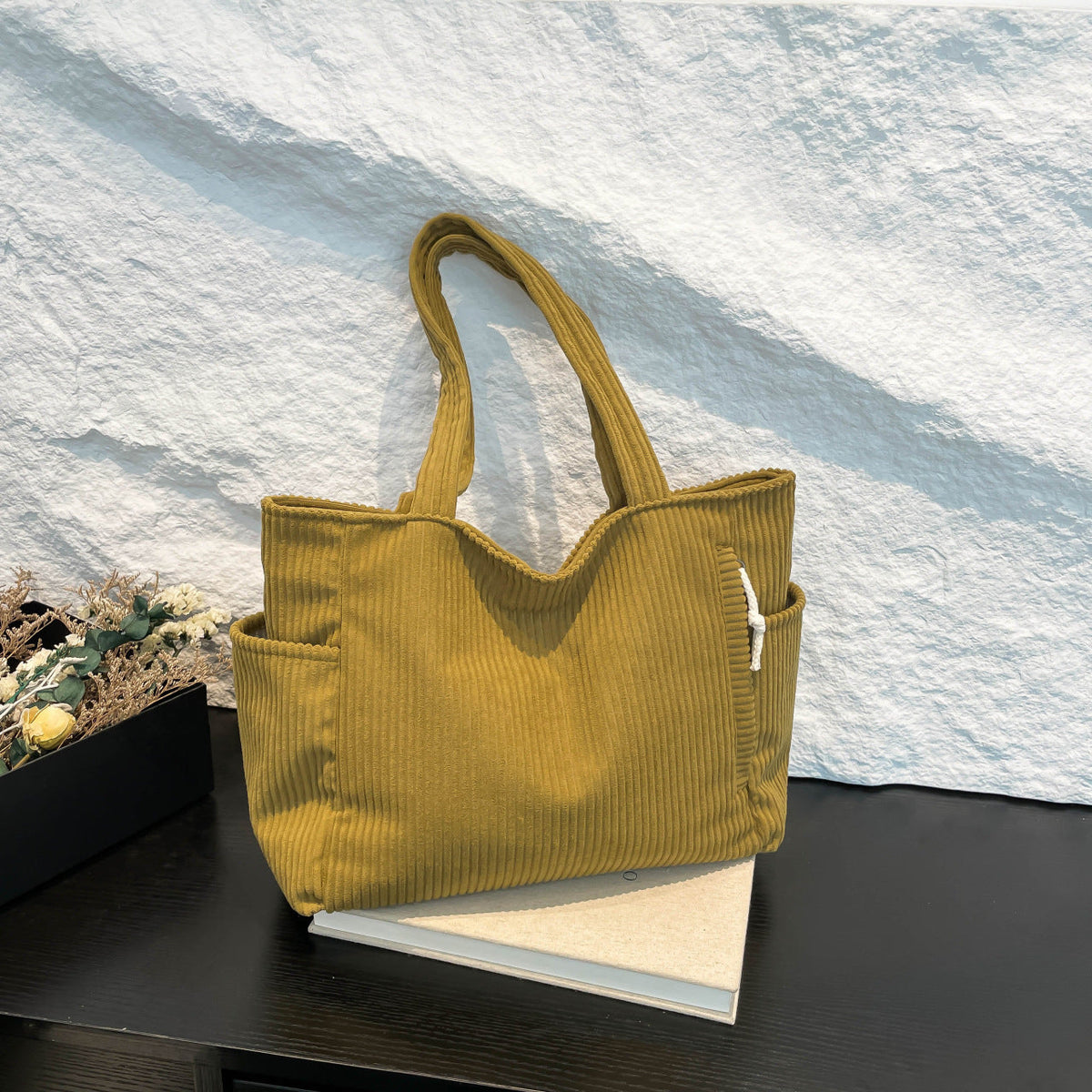 Cozy Textured Fabric Tote — product view 6