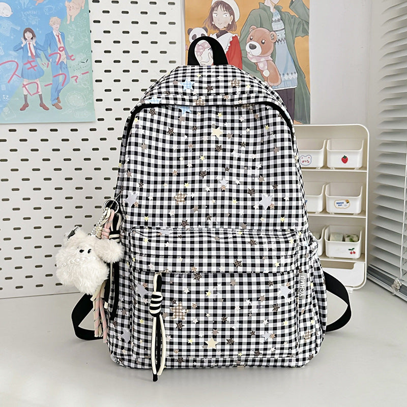 Cute Decorative Star-Embellished Backpack LoungeYard — product view 6