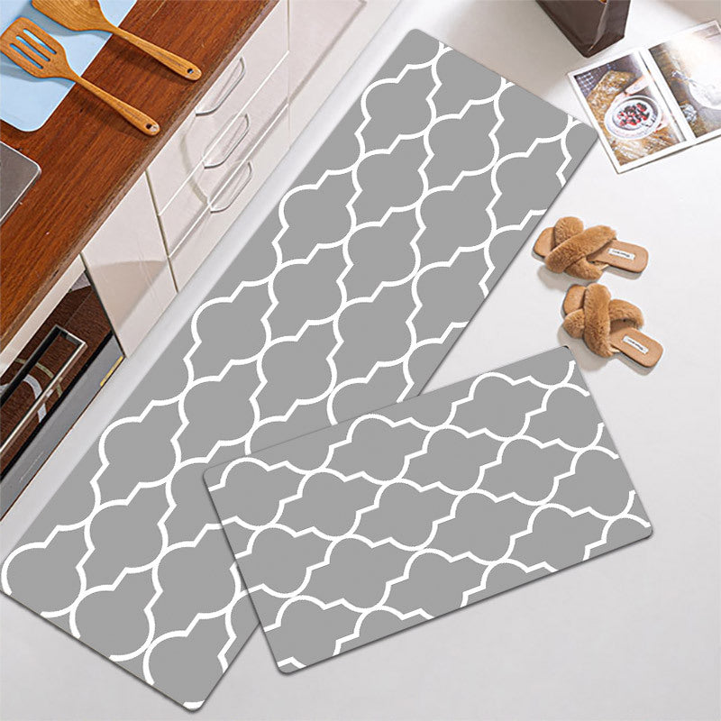 Geometric Pattern Runner and Mat Set Bowlift — product view 2
