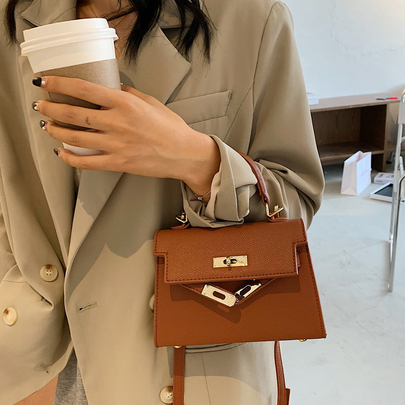 Structured Faux Leather Handbag LoungeYard — product view 2