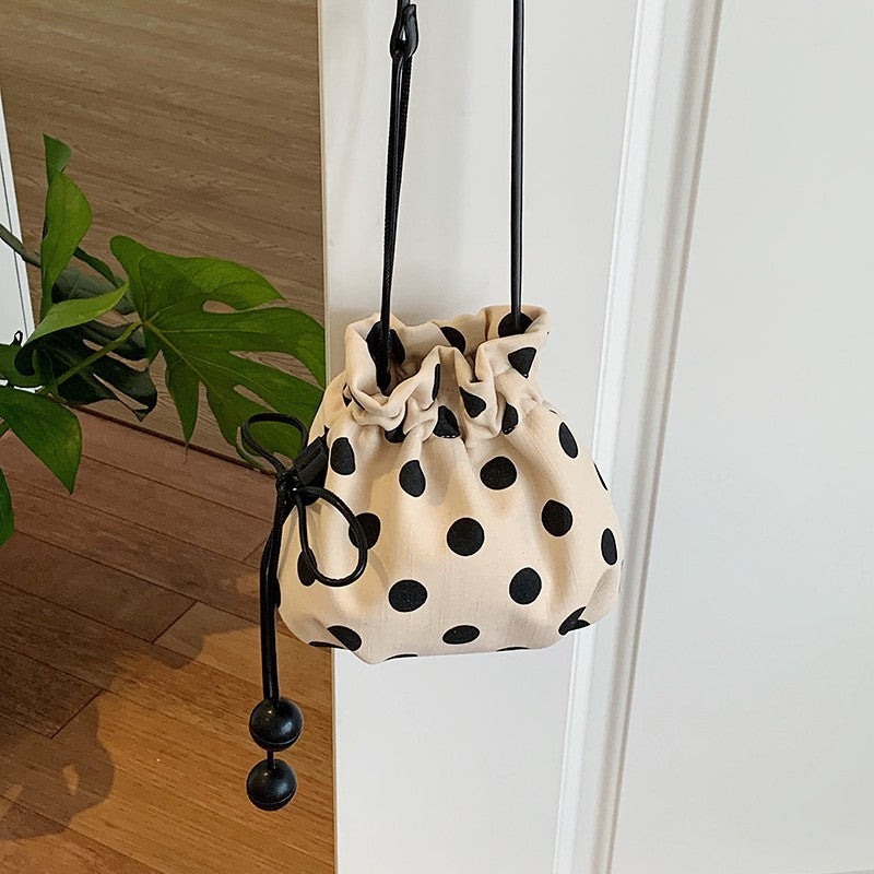 WoFun Polka Dot Drawstring Mini Handbag LoungeYard — product view 3