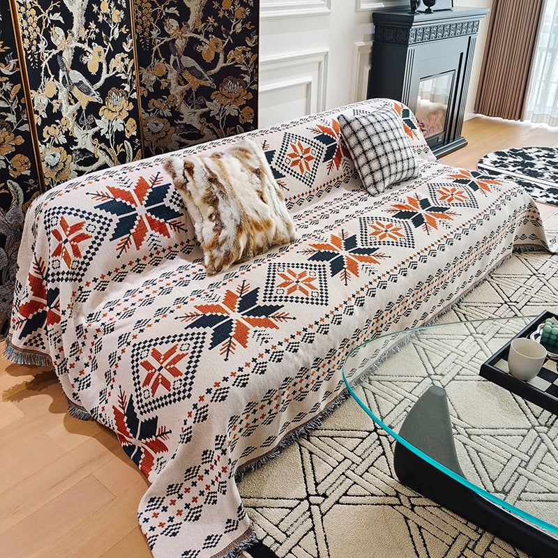 Artistic Graphic Sofa Throw Blanket — product view 4