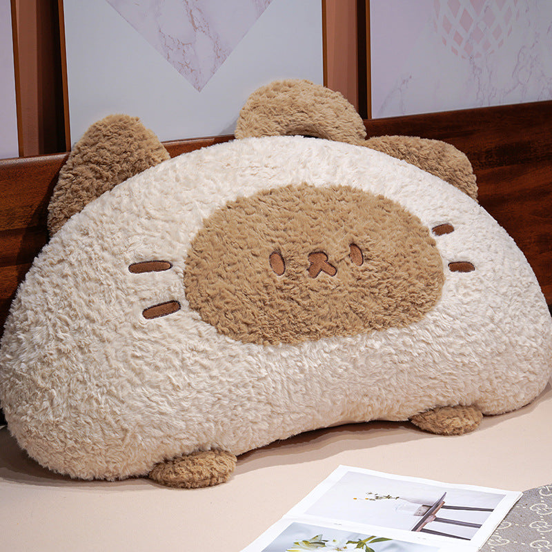 Large cozy back cushion and reading pillow as padded bed support — product view 5