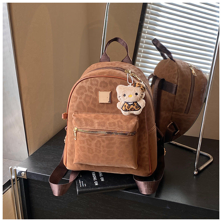 Stylish Animal Print Mini Backpack — product view 2