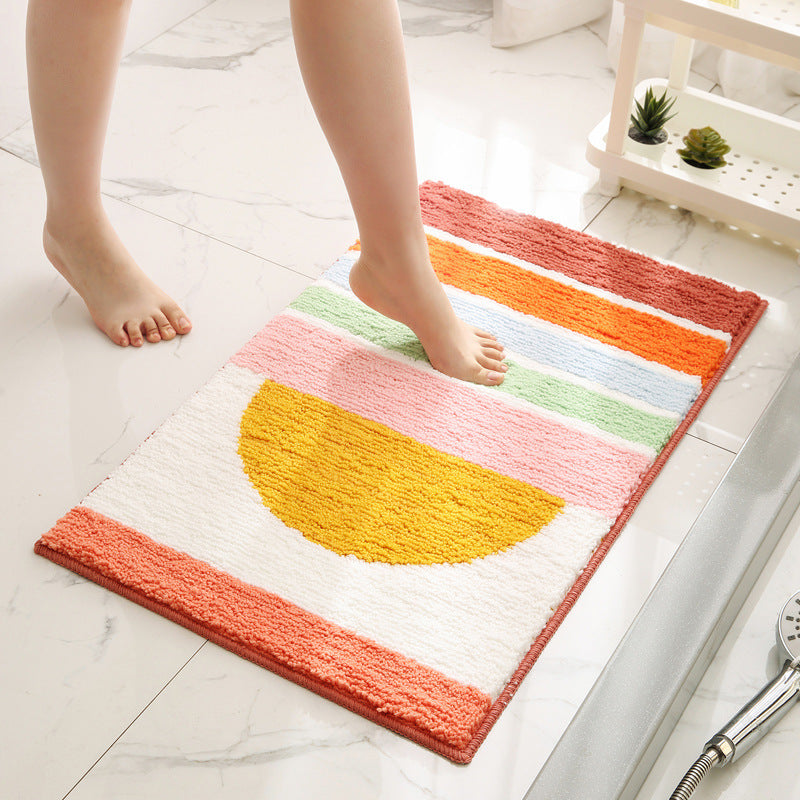 Decorative Plush Bath Mat — product view 1