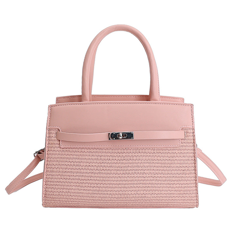 Elegant Woven Handbag with Detachable Strap — product view 5