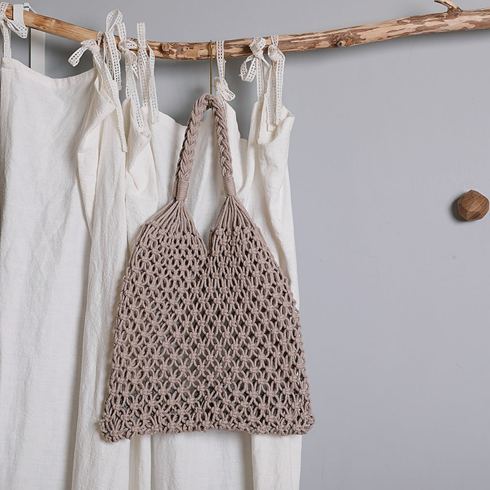 Handcrafted net shopping bag LoungeYard — product view 6