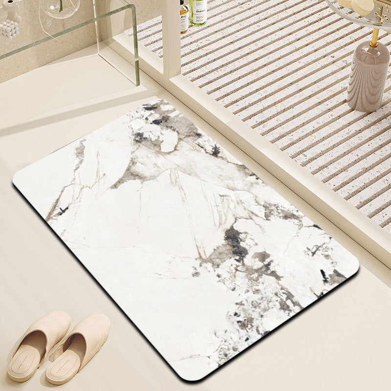 Marble Effect Bathroom Mat LoungeYard — product view 3
