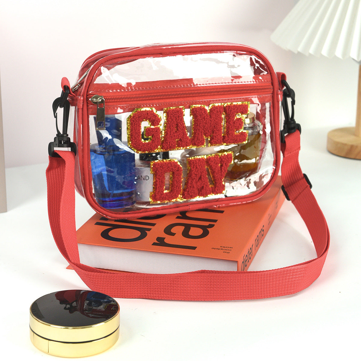 Sporty shoulder bag with transparent front LoungeYard — product view 1