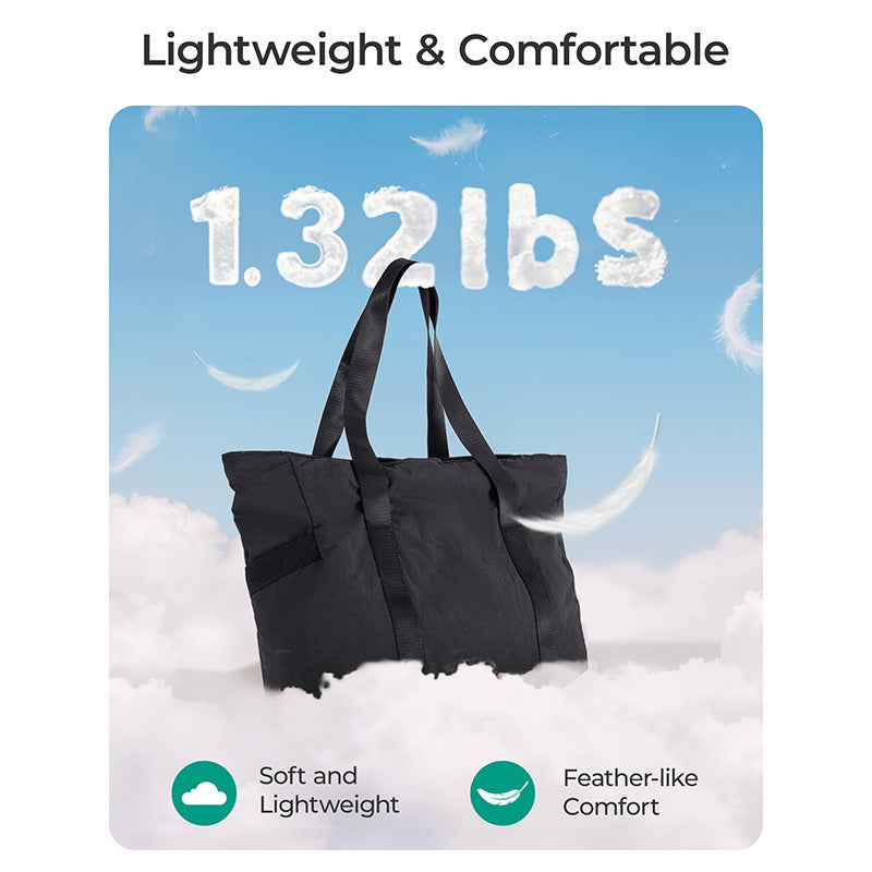 Spacious tote bag with side pockets LoungeYard — product view 4
