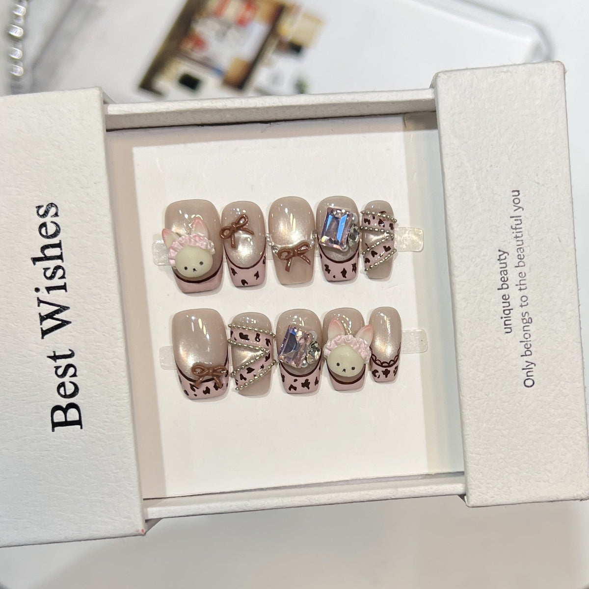 Whimsical Decorative Press-On Nail Set — product view 1