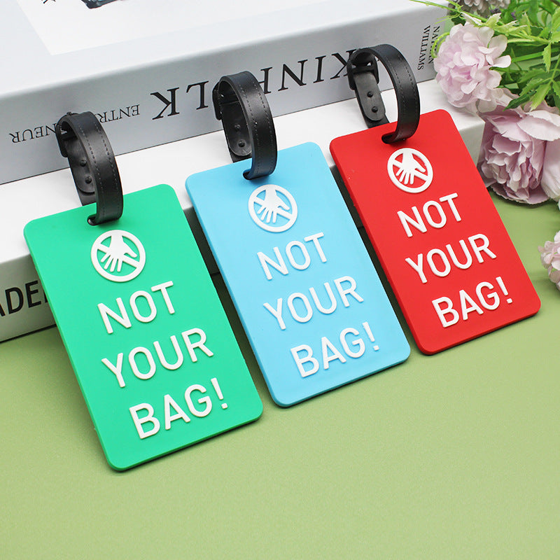 Unisex Luggage Tag with Humorous Statement LoungeYard — product view 1