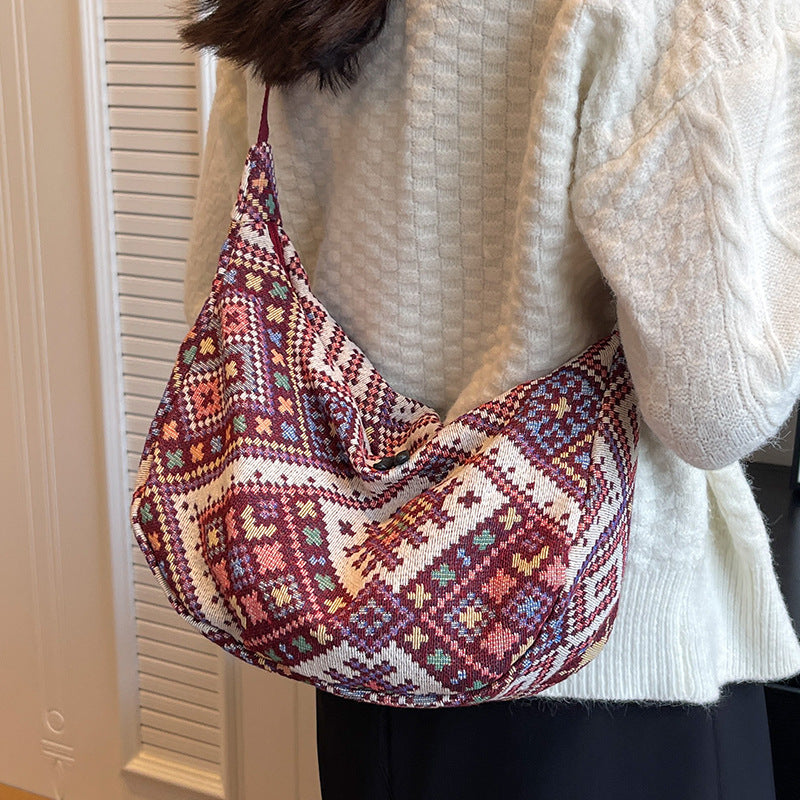 Ethnic Patterned Sling Bag — product view 4