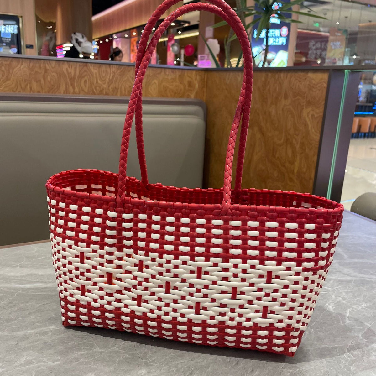 Stylish Woven Tote Bag LoungeYard — product view 6
