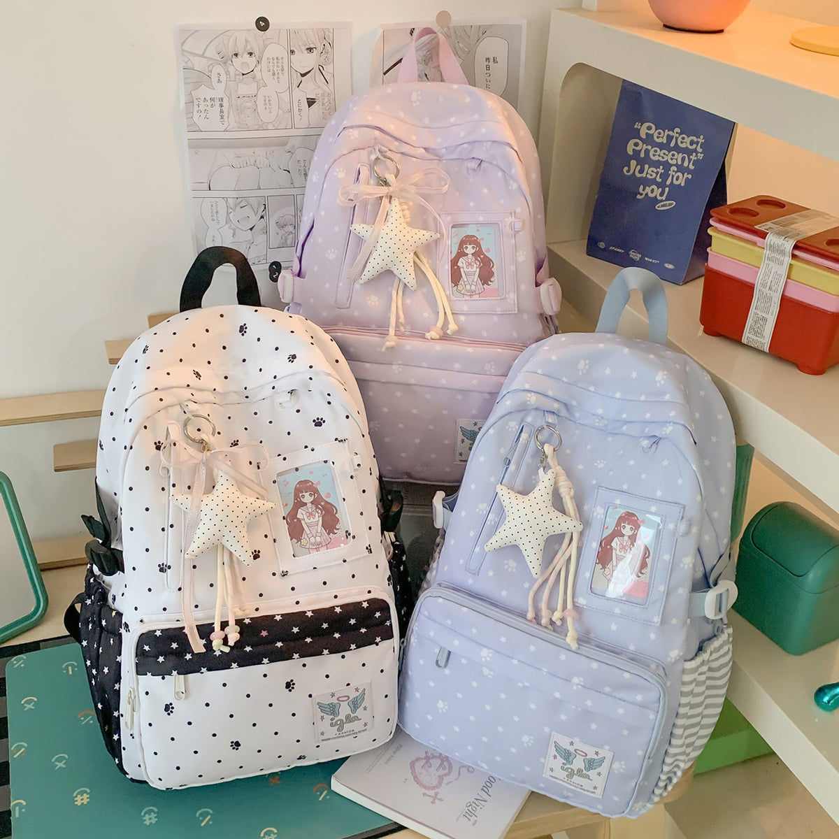 Cute Character-Themed School Backpack LoungeYard — product view 4