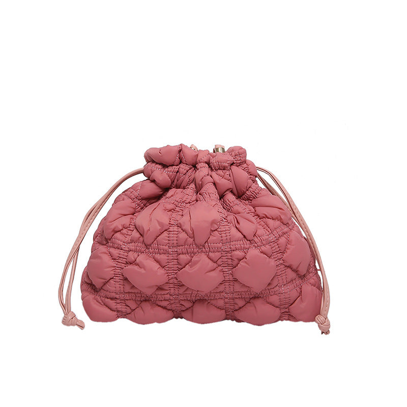 Quilted Drawstring Handbag — product view 4
