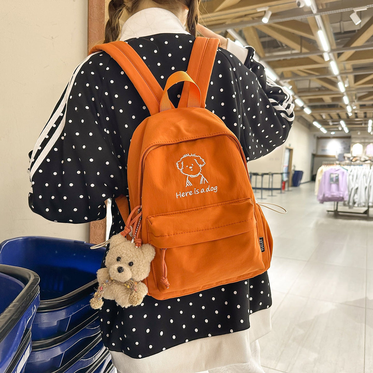 Playful Illustrated Casual Backpack LoungeYard — product view 3
