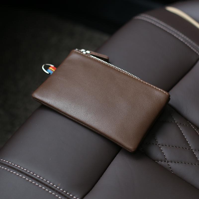 Zippered Leather Cardholder LoungeYard — product view 2