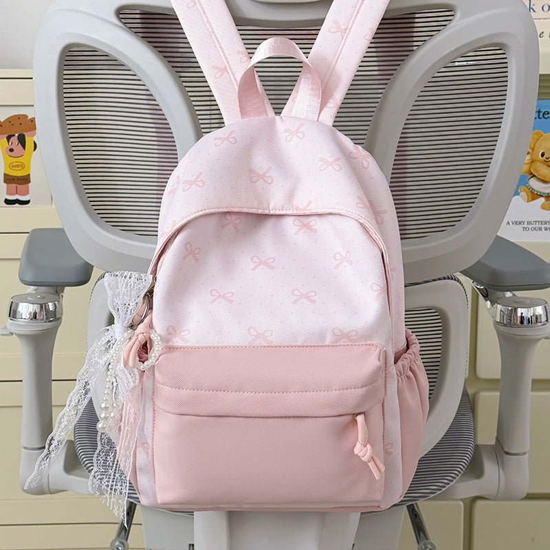 Cute Decorative Bow-Themed Backpack LoungeYard — product view 6