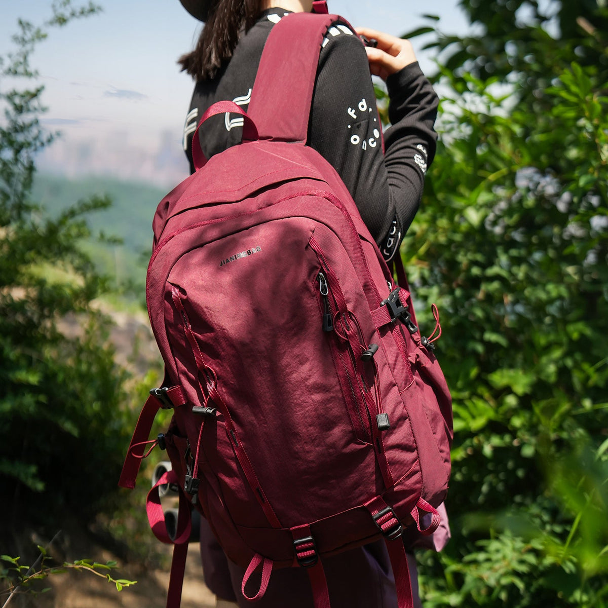 Lightweight Multi-Pocket Hiking Backpack LoungeYard — product view 3