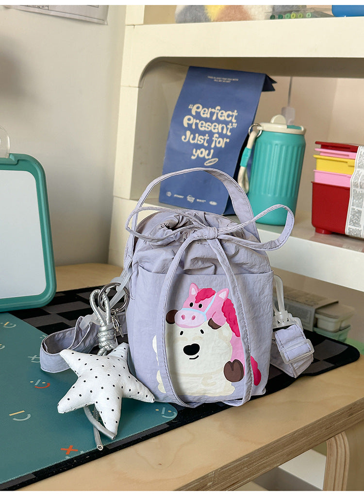 Cute Plush Character Mini Backpack — product view 2