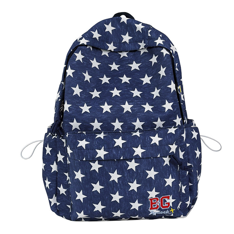 Star-Patterned Casual Backpack LoungeYard — product view 5