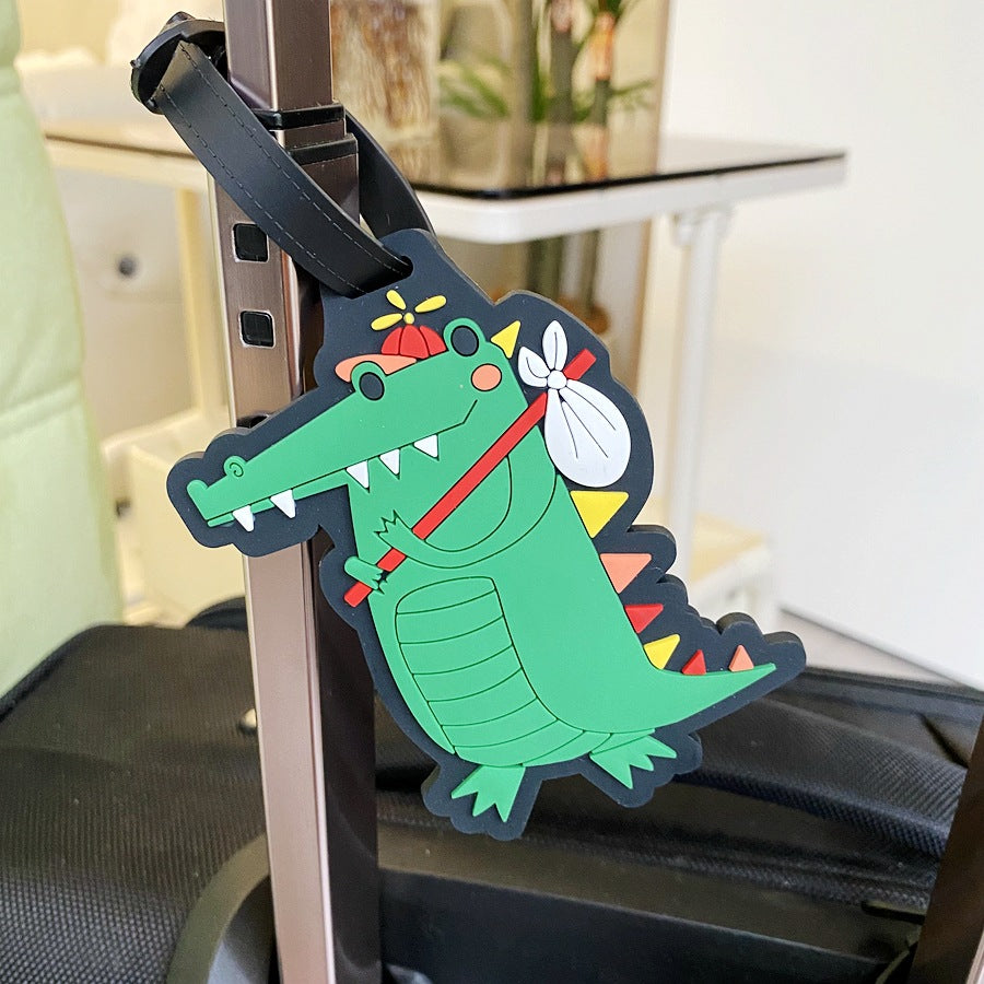 Playful Crocodile Luggage Tag LoungeYard — product view 6