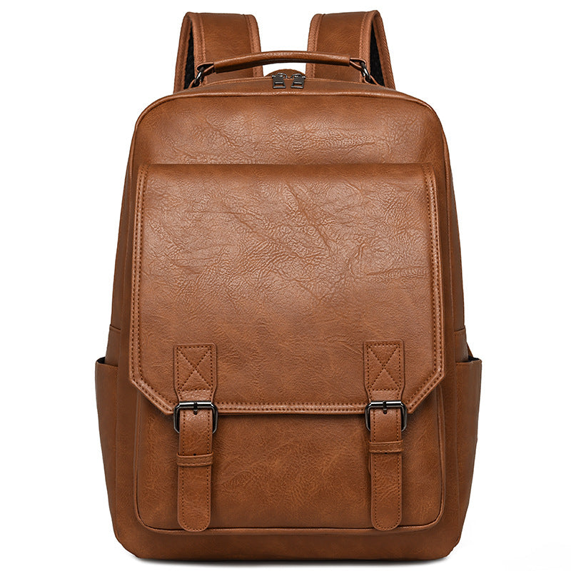 Stylish Leather Backpack LoungeYard — product view 3