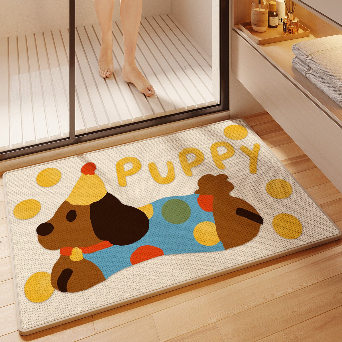 Fun-Themed Absorbent Bath Mat — product view 4