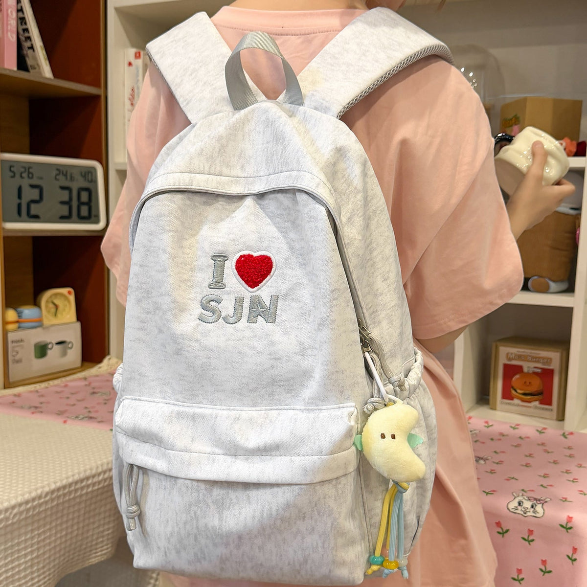 Embroidered Graphic Backpack LoungeYard — product view 2