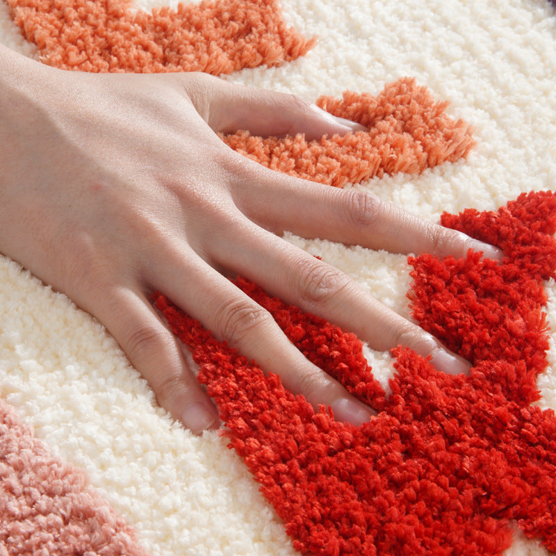 Plush Bathroom Quote Mat Bowlift — product view 3